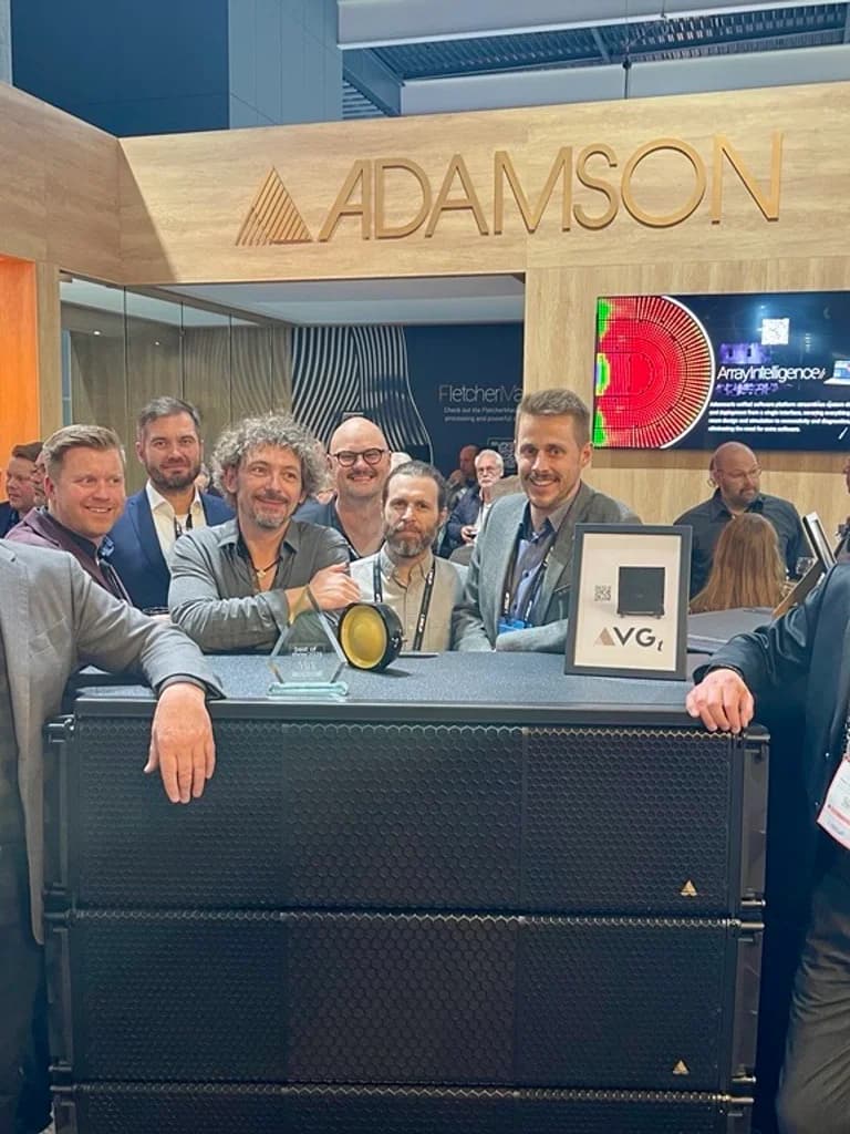 Adamson's VGt Shines at ISE 2025 Best of Show Award in AVTechnology Category